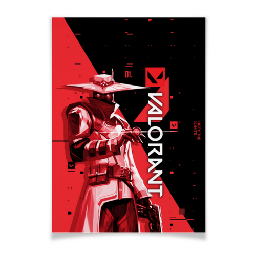 Заказать плакат в Москве. Плакат A3(29.7x42) VALORANT CYPHER от geekbox - готовые дизайны и нанесение принтов.