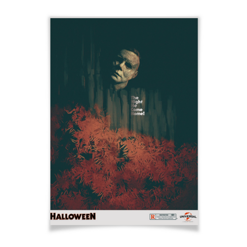 Заказать плакат в Москве. Плакат A3(29.7x42) Хэллоуин / Halloween от kino.printio.ru - готовые дизайны и нанесение принтов.