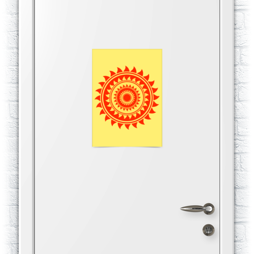 Заказать плакат в Москве. Плакат A3(29.7x42) Солнце от gopotol - готовые дизайны и нанесение принтов.