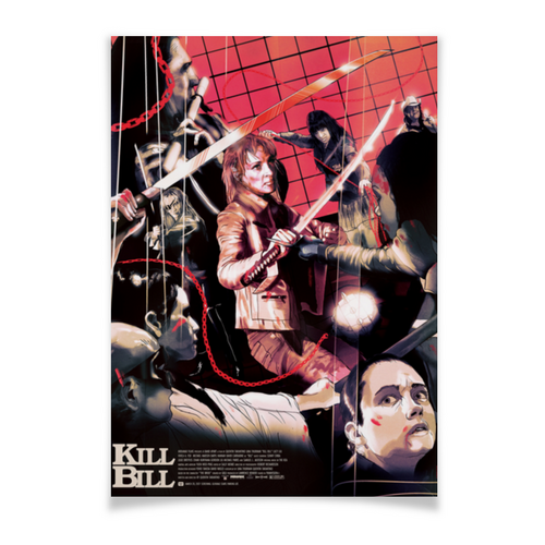 Заказать плакат в Москве. Плакат A3(29.7x42) Убить Билла / Kill Bill от kino.printio.ru - готовые дизайны и нанесение принтов.