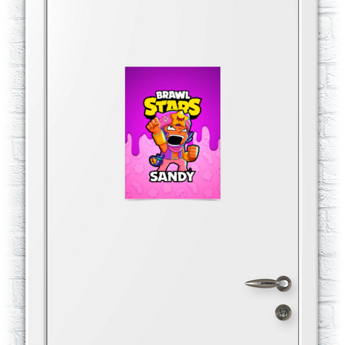 Заказать плакат в Москве. Плакат A3(29.7x42) BRAWL STARS SANDY от geekbox - готовые дизайны и нанесение принтов.