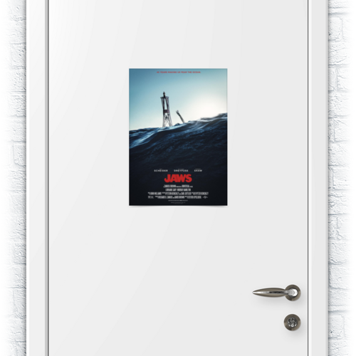 Заказать плакат в Москве. Плакат A3(29.7x42) Челюсти / Jaws от kino.printio.ru - готовые дизайны и нанесение принтов.