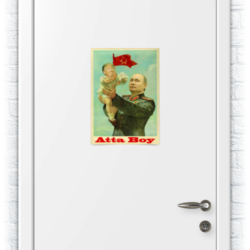 Заказать плакат в Москве. Плакат A3(29.7x42) Путин от printik - готовые дизайны и нанесение принтов.