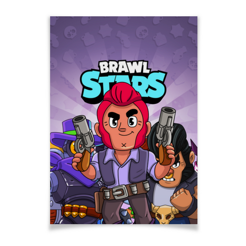 Заказать плакат в Москве. Плакат A3(29.7x42) BRAWL STARS COLT от geekbox - готовые дизайны и нанесение принтов.