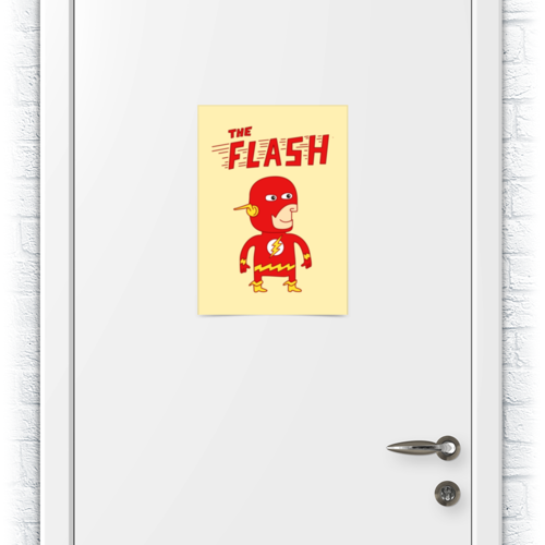 Заказать плакат в Москве. Плакат A3(29.7x42) Флэш  от geekbox - готовые дизайны и нанесение принтов.