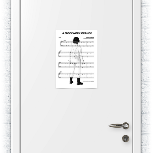 Заказать плакат в Москве. Плакат A3(29.7x42) Заводной апельсин / A Clockwork Orange от kino.printio.ru - готовые дизайны и нанесение принтов.