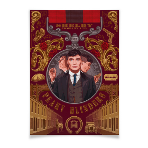 Заказать плакат в Москве. Плакат A3(29.7x42) Острые козырьки / Peaky Blinders от kino.printio.ru - готовые дизайны и нанесение принтов.