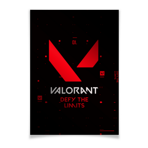 Заказать плакат в Москве. Плакат A3(29.7x42) VALORANT от geekbox - готовые дизайны и нанесение принтов.