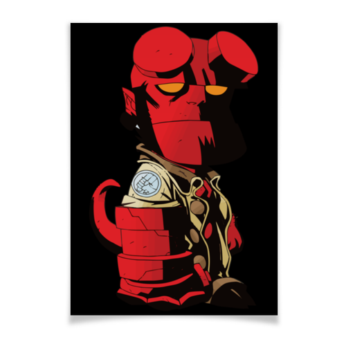 Заказать плакат в Москве. Плакат A3(29.7x42) Hellboy / Хеллбой от crash - готовые дизайны и нанесение принтов.