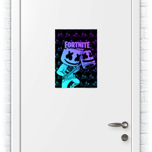 Заказать плакат в Москве. Плакат A3(29.7x42) Fortnite, Marshmello от geekbox - готовые дизайны и нанесение принтов.