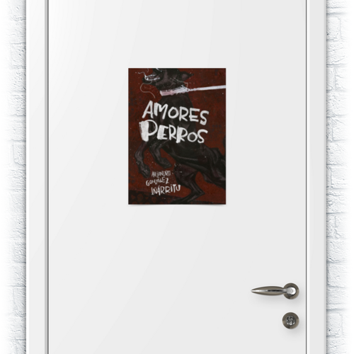 Заказать плакат в Москве. Плакат A3(29.7x42) Сука-любовь / Amores perros от kino.printio.ru - готовые дизайны и нанесение принтов.