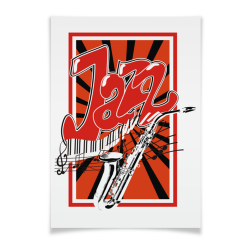 Заказать плакат в Москве. Плакат A3(29.7x42) Джаз постер от Zorgo-Art  - готовые дизайны и нанесение принтов.