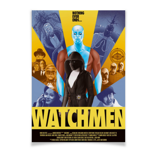 Заказать плакат в Москве. Плакат A3(29.7x42) Хранители / Watchmen от kino.printio.ru - готовые дизайны и нанесение принтов.