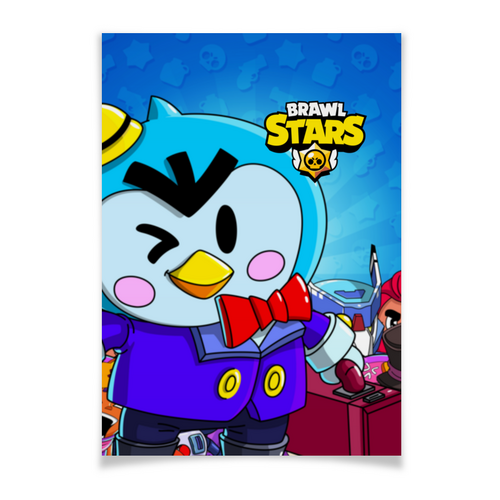 Заказать плакат в Москве. Плакат A3(29.7x42) BRAWL STARS MR.P от geekbox - готовые дизайны и нанесение принтов.