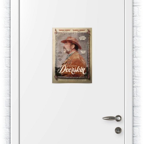 Заказать плакат в Москве. Плакат A3(29.7x42) Оленья кожа / Deerskin / Le daim от kino.printio.ru - готовые дизайны и нанесение принтов.