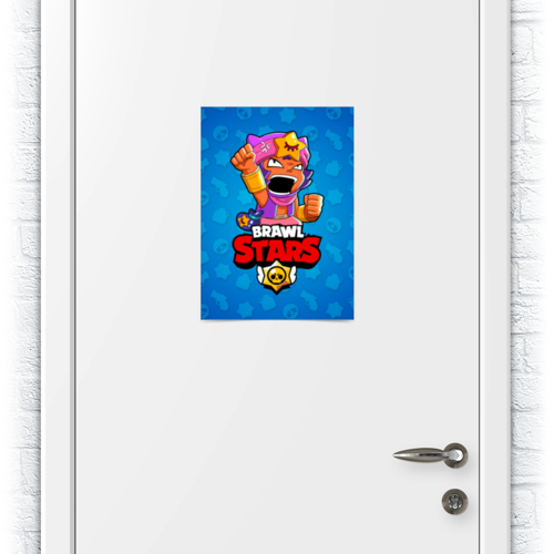 Заказать плакат в Москве. Плакат A3(29.7x42) BRAWL STARS SANDY от geekbox - готовые дизайны и нанесение принтов.