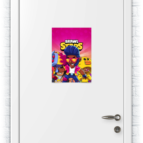 Заказать плакат в Москве. Плакат A3(29.7x42) BRAWL STARS BROCK от geekbox - готовые дизайны и нанесение принтов.