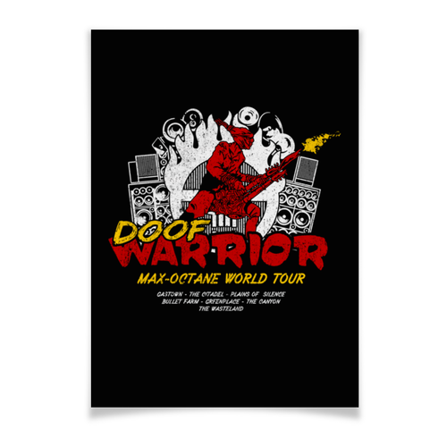 Заказать плакат в Москве. Плакат A3(29.7x42) Doof Warrior. Mad Max от geekbox - готовые дизайны и нанесение принтов.