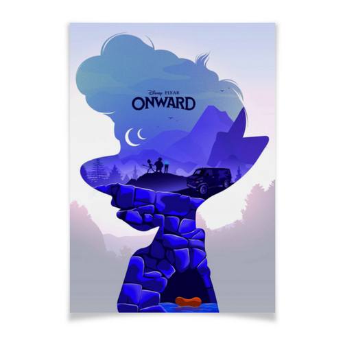 Заказать плакат в Москве. Плакат A3(29.7x42) Вперёд / Onward от kino.printio.ru - готовые дизайны и нанесение принтов.
