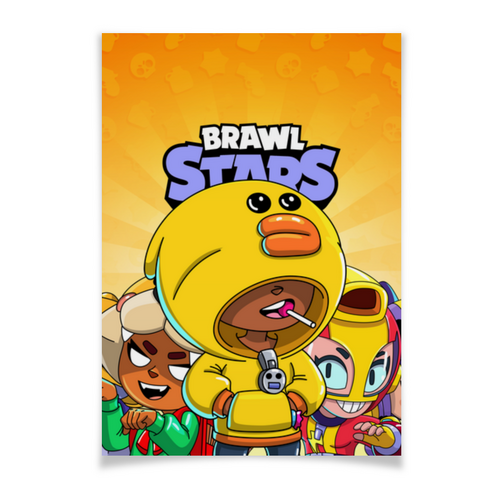 Заказать плакат в Москве. Плакат A3(29.7x42) BRAWL STARS SALLY LEON от geekbox - готовые дизайны и нанесение принтов.