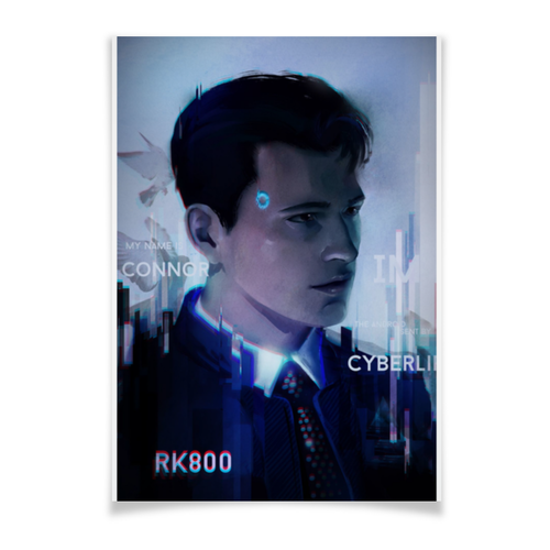 Заказать плакат в Москве. Плакат A3(29.7x42) Плакат А3 Detroit: Become Human от Владимир Сторчун - готовые дизайны и нанесение принтов.