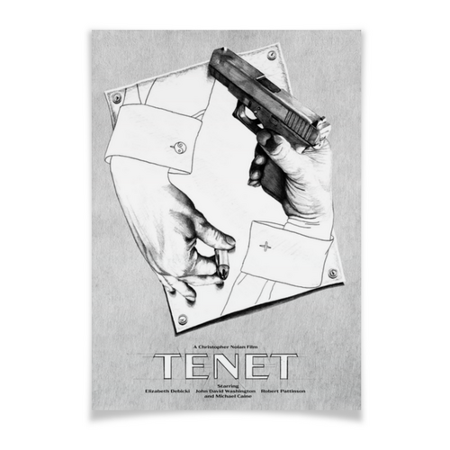 Заказать плакат в Москве. Плакат A3(29.7x42) Довод / Tenet от kino.printio.ru - готовые дизайны и нанесение принтов.