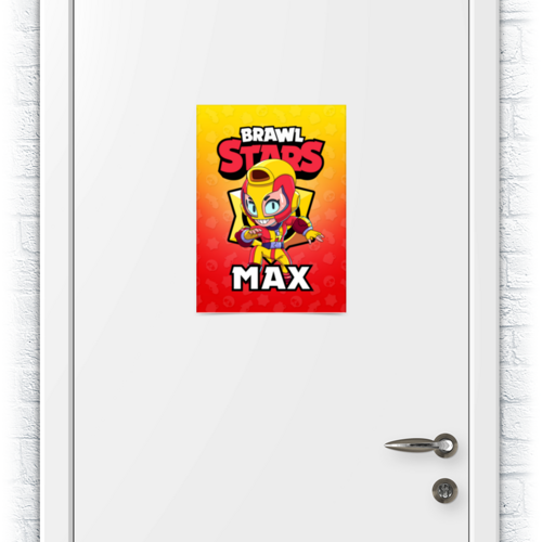 Заказать плакат в Москве. Плакат A3(29.7x42) BRAWL STARS MAX от geekbox - готовые дизайны и нанесение принтов.