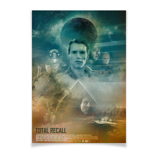 Заказать плакат в Москве. Плакат A3(29.7x42) Вспомнить всё / Total Recall от kino.printio.ru - готовые дизайны и нанесение принтов.