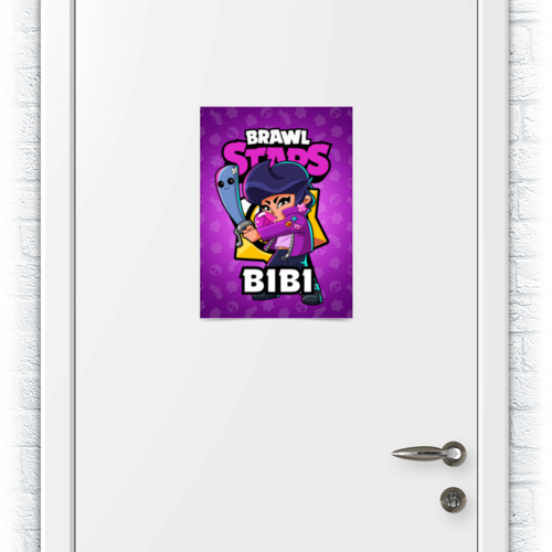Заказать плакат в Москве. Плакат A3(29.7x42) BRAWL STARS BIBI от geekbox - готовые дизайны и нанесение принтов.
