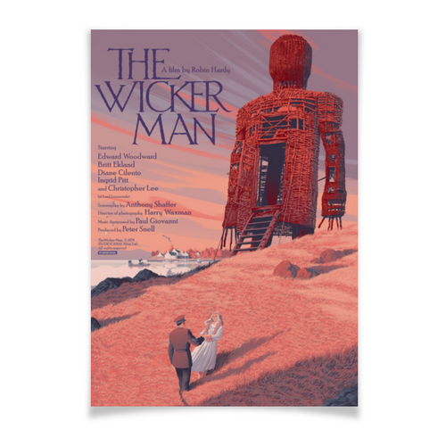 Заказать плакат в Москве. Плакат A3(29.7x42) Плетёный человек / The Wicker Man от kino.printio.ru - готовые дизайны и нанесение принтов.