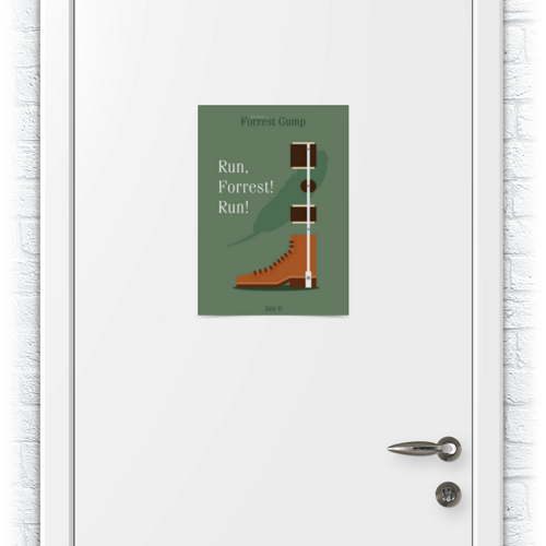 Заказать плакат в Москве. Плакат A3(29.7x42) Форрест Гамп / Forrest Gump от kino.printio.ru - готовые дизайны и нанесение принтов.