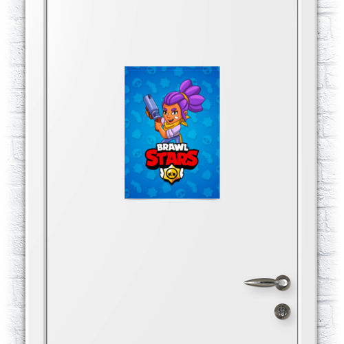 Заказать плакат в Москве. Плакат A3(29.7x42) BRAWL STARS SHELLY  от geekbox - готовые дизайны и нанесение принтов.