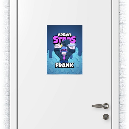 Заказать плакат в Москве. Плакат A3(29.7x42) BRAWL STARS FRANK от geekbox - готовые дизайны и нанесение принтов.