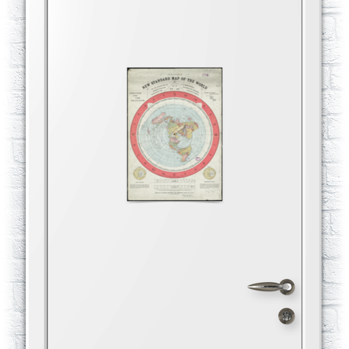 Заказать плакат в Москве. Плакат A3(29.7x42) Карта Плоской Земли от Кирилл Шатилов - готовые дизайны и нанесение принтов.