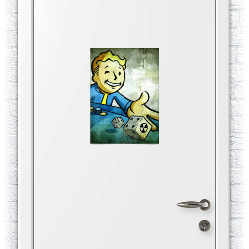 Заказать плакат в Москве. Плакат A3(29.7x42) Vault boy от scoopysmith - готовые дизайны и нанесение принтов.