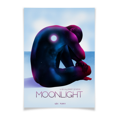 Заказать плакат в Москве. Плакат A3(29.7x42) Лунный свет / Moonlight от kino.printio.ru - готовые дизайны и нанесение принтов.