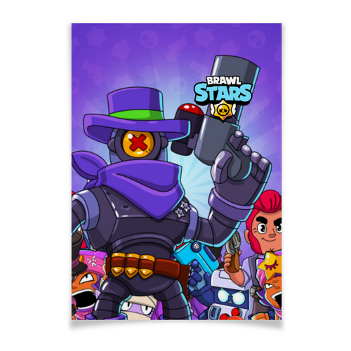 Заказать плакат в Москве. Плакат A3(29.7x42) BRAWL STARS RICOCHET от geekbox - готовые дизайны и нанесение принтов.