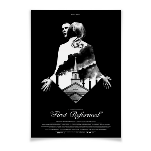 Заказать плакат в Москве. Плакат A3(29.7x42) Дневник пастыря / First Reformed от kino.printio.ru - готовые дизайны и нанесение принтов.