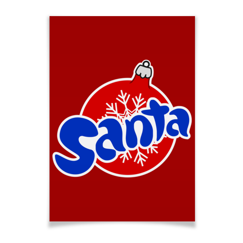 Заказать плакат в Москве. Плакат A3(29.7x42) Santa от gopotol - готовые дизайны и нанесение принтов.