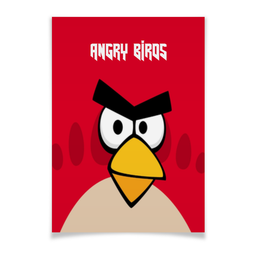 Заказать плакат в Москве. Плакат A3(29.7x42) Angry Birds (Terence) от Аня Лукьянова - готовые дизайны и нанесение принтов.