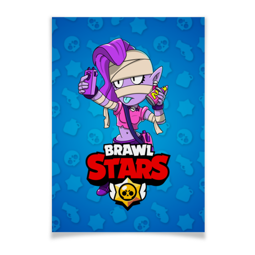 Заказать плакат в Москве. Плакат A3(29.7x42) BRAWL STARS EMZ от geekbox - готовые дизайны и нанесение принтов.