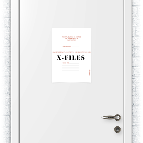 Заказать плакат в Москве. Плакат A3(29.7x42) X-files от GeekFox  - готовые дизайны и нанесение принтов.