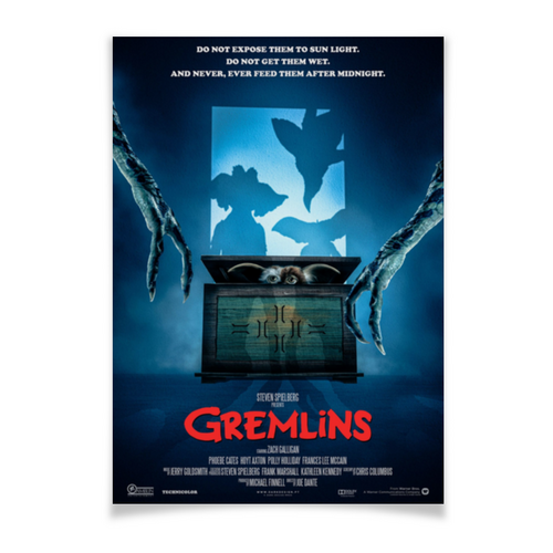 Заказать плакат в Москве. Плакат A3(29.7x42) Гремлины / Gremlins от kino.printio.ru - готовые дизайны и нанесение принтов.