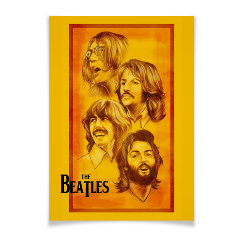 Заказать плакат в Москве. Плакат A3(29.7x42) The Beatles от Leichenwagen - готовые дизайны и нанесение принтов.
