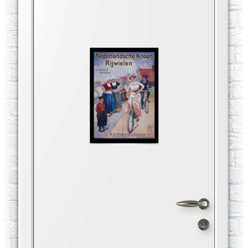 Заказать плакат в Москве. Плакат A3(29.7x42) Велосипедисты Ретро от Plekhan.T - готовые дизайны и нанесение принтов.