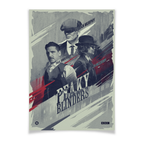 Заказать плакат в Москве. Плакат A3(29.7x42) Острые козырьки / Peaky Blinders от kino.printio.ru - готовые дизайны и нанесение принтов.
