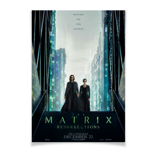 Заказать плакат в Москве. Плакат A3(29.7x42) Матрица / The Matrix от kino.printio.ru - готовые дизайны и нанесение принтов.