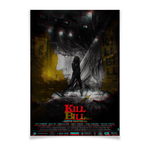 Заказать плакат в Москве. Плакат A3(29.7x42) Убить Билла / Kill Bill от kino.printio.ru - готовые дизайны и нанесение принтов.