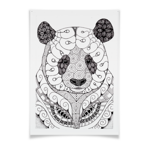 Заказать плакат в Москве. Плакат A3(29.7x42) Panda от Юлия Лобанова - готовые дизайны и нанесение принтов.