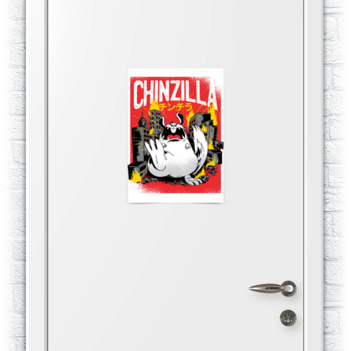 Заказать плакат в Москве. Плакат A3(29.7x42) Chinzilla monster от Павел Павел - готовые дизайны и нанесение принтов.